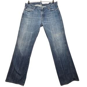 Men's 7 For All Mankind Straight Leg Relaxed Fit Jeans Size 40 x 33